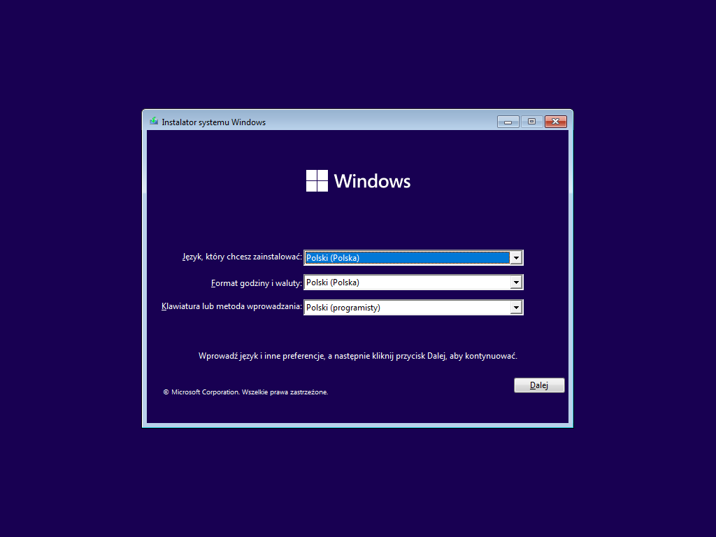 Instalacja Windows 11 krok po kroku