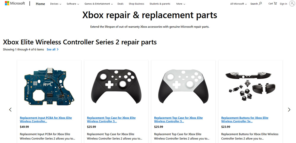 Microsoft oferuje części zamienne do kontrolera Xbox