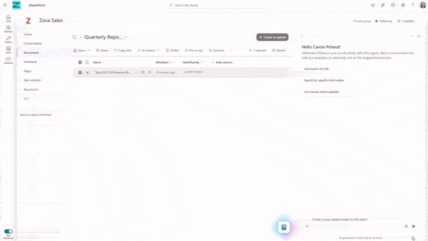 Duże zmiany w OneDrive. Microsoft stawia na agentową AI