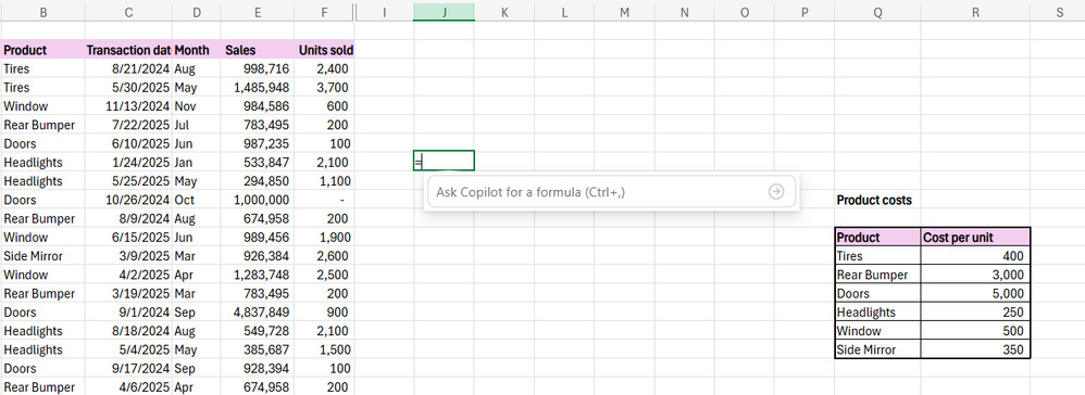 Pisanie formuł Excela językiem naturalnym. Teraz to możliwe z Copilotem