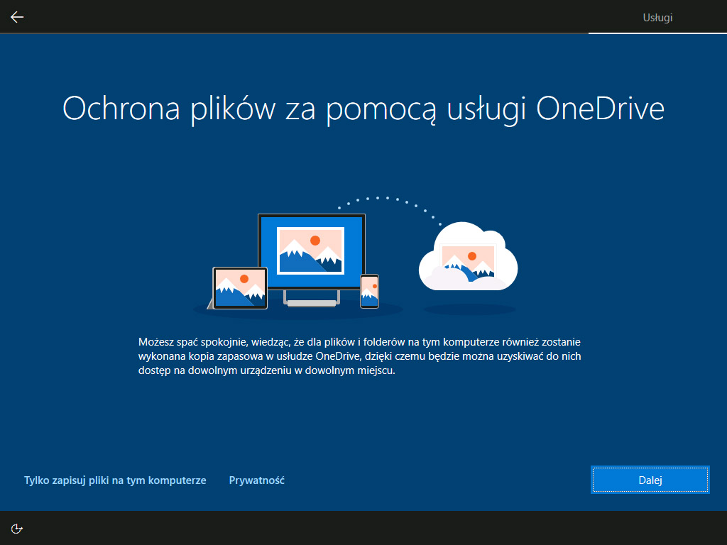 Aktywacja OneDrive