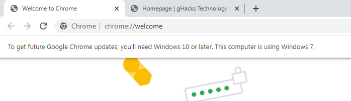 Chrome na Windows 7