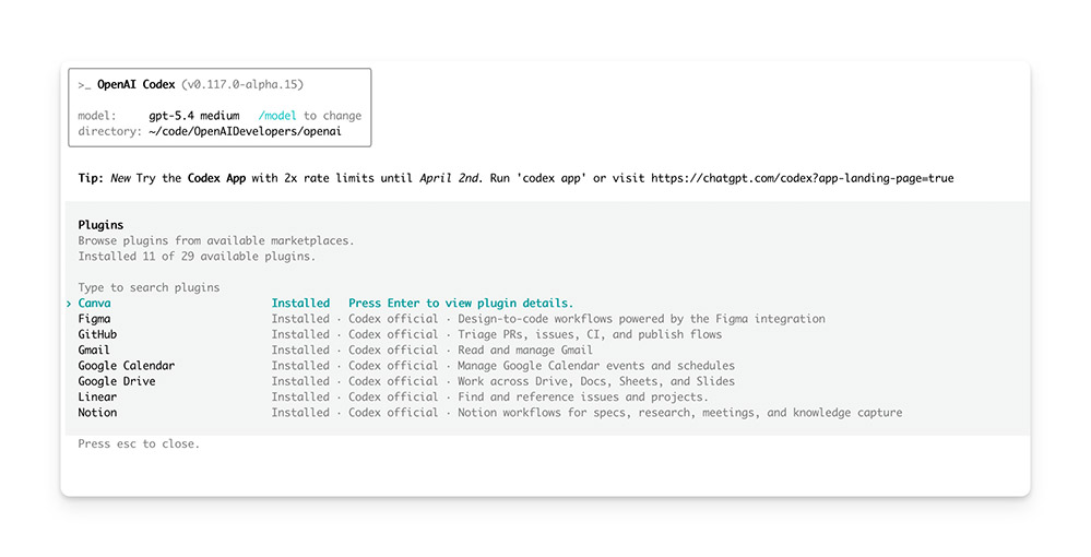Instalacja pluginów w CLI