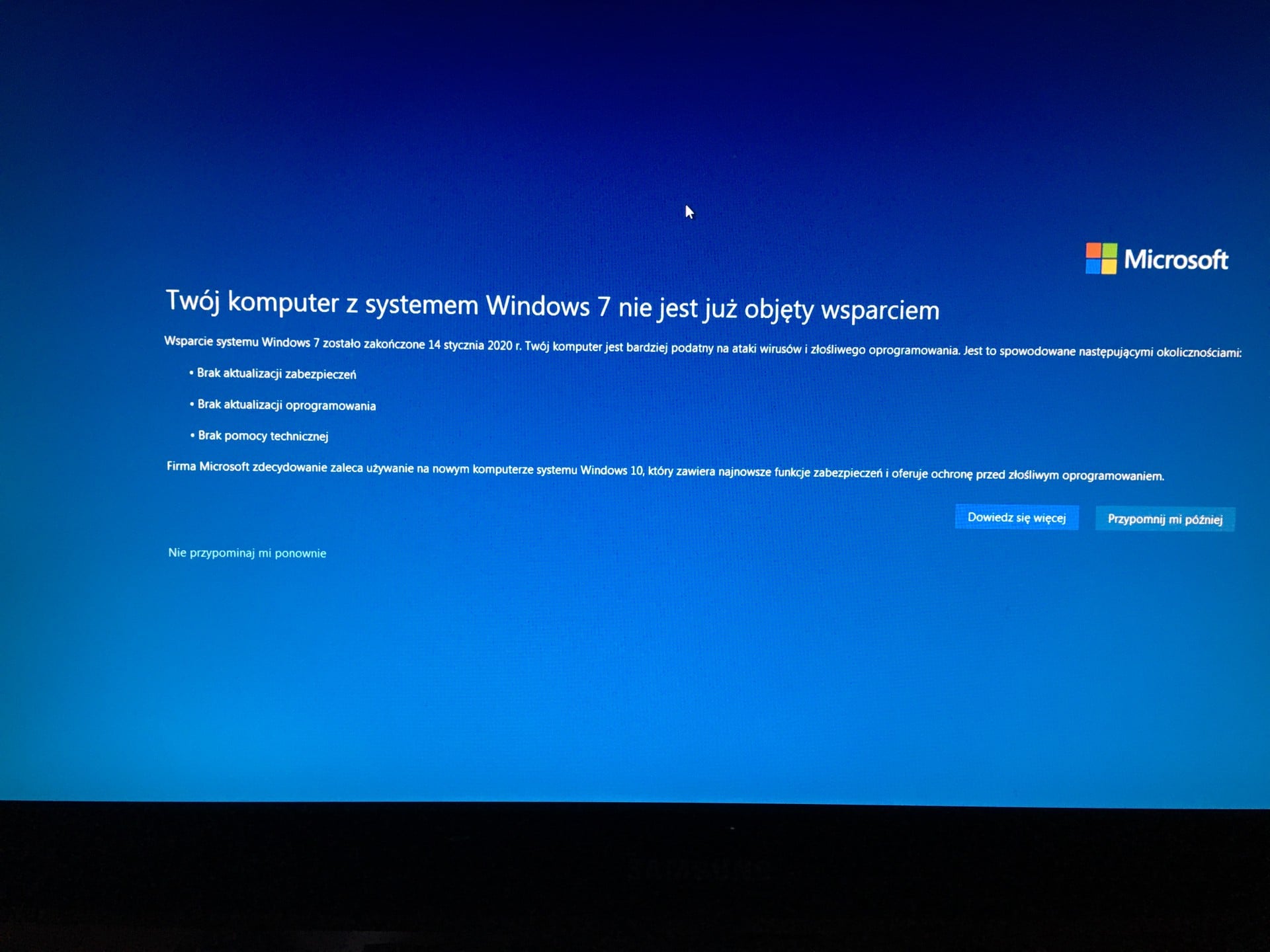 Windows 7 wsparcie