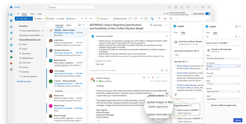 Pełna obsługa językowa w sugerowanych aktualizacjach CRM