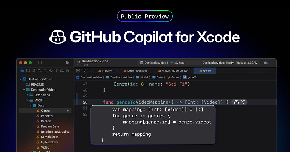 GitHub Copilot zintegrowany z Windows Terminal i Xcode