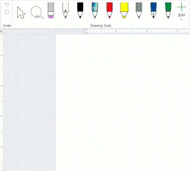 Karta 'Rysowanie' w aplikacji Word na Windows