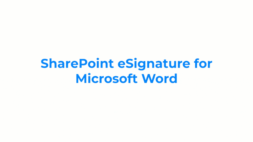 Cyfrowy podpis eSignature z SharePointa zintegrowany z Microsoft Word