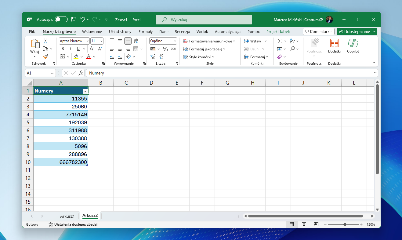 Jak usunąć zbędne spacje w Excelu?
