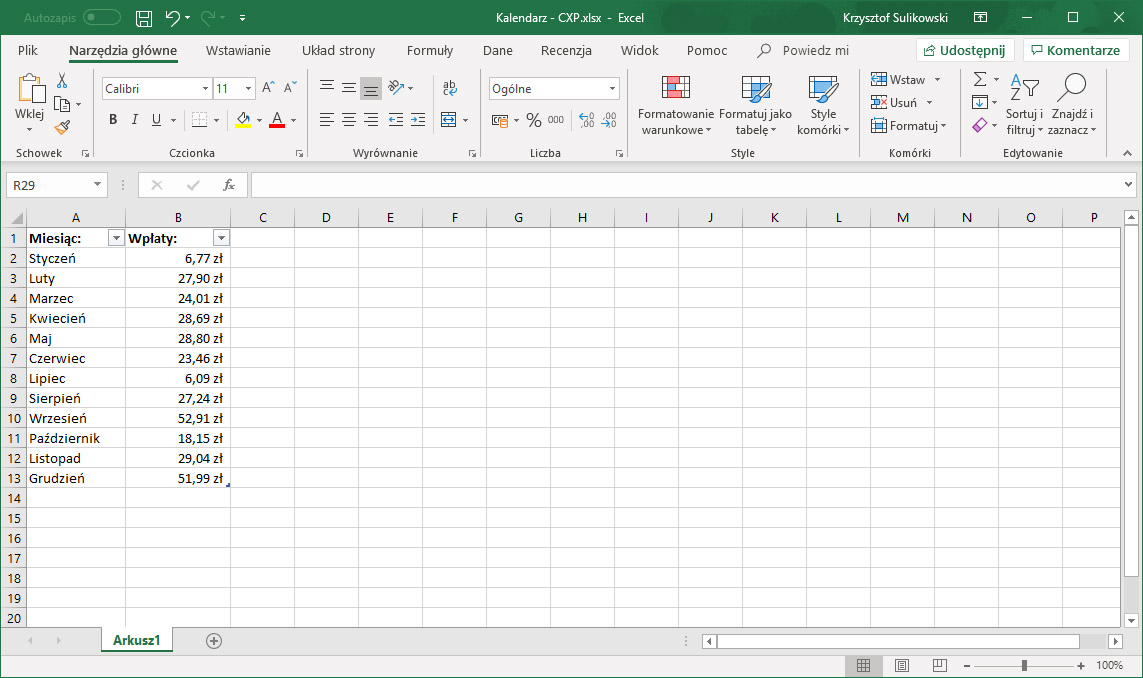 Excel - jak usunąć formatowanie tabeli?