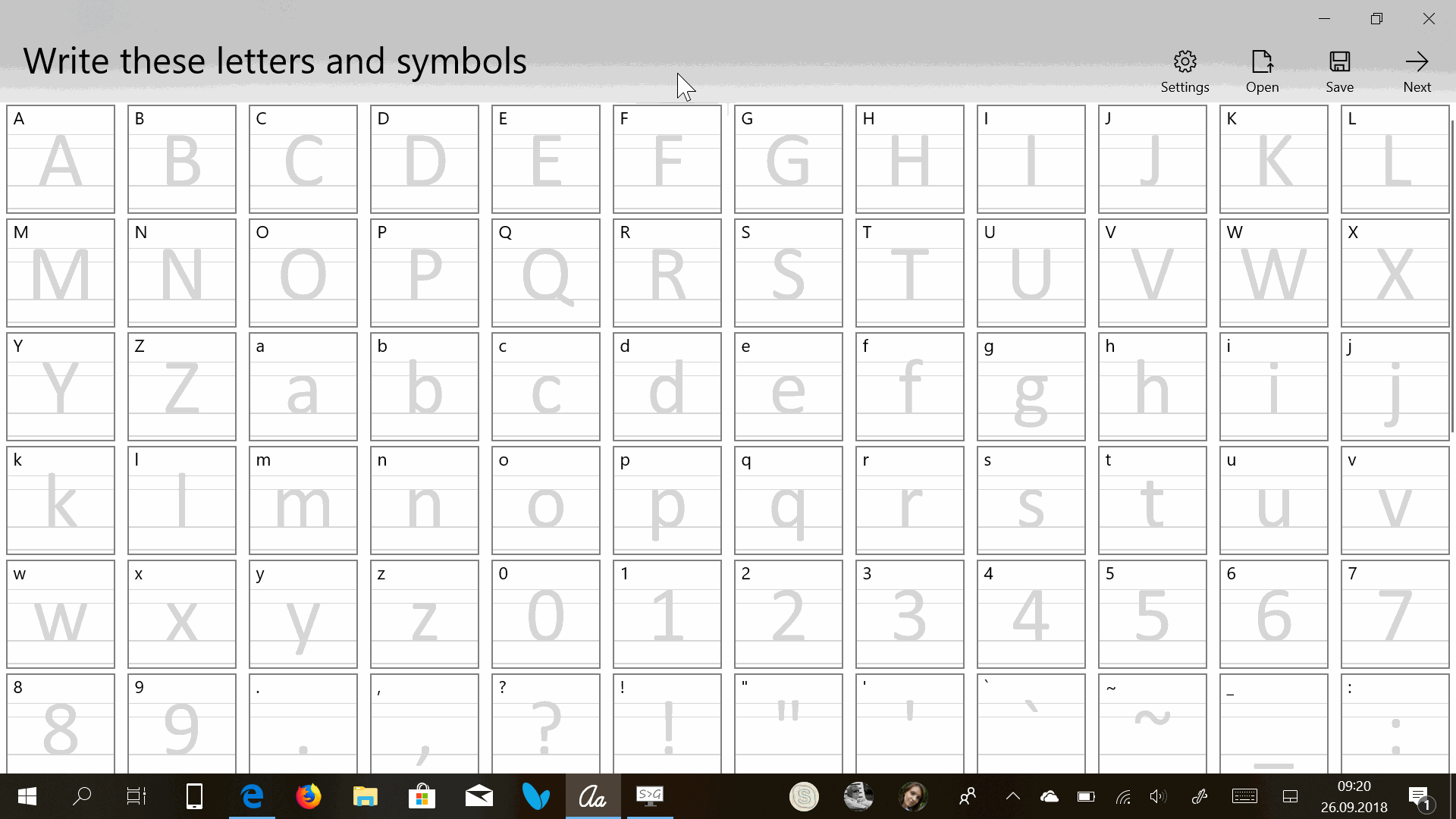 Font Maker w Windows 10 October 2018 Update