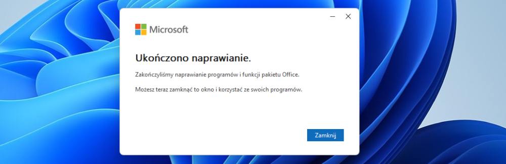 Jak naprawić aplikacje pakietu Office