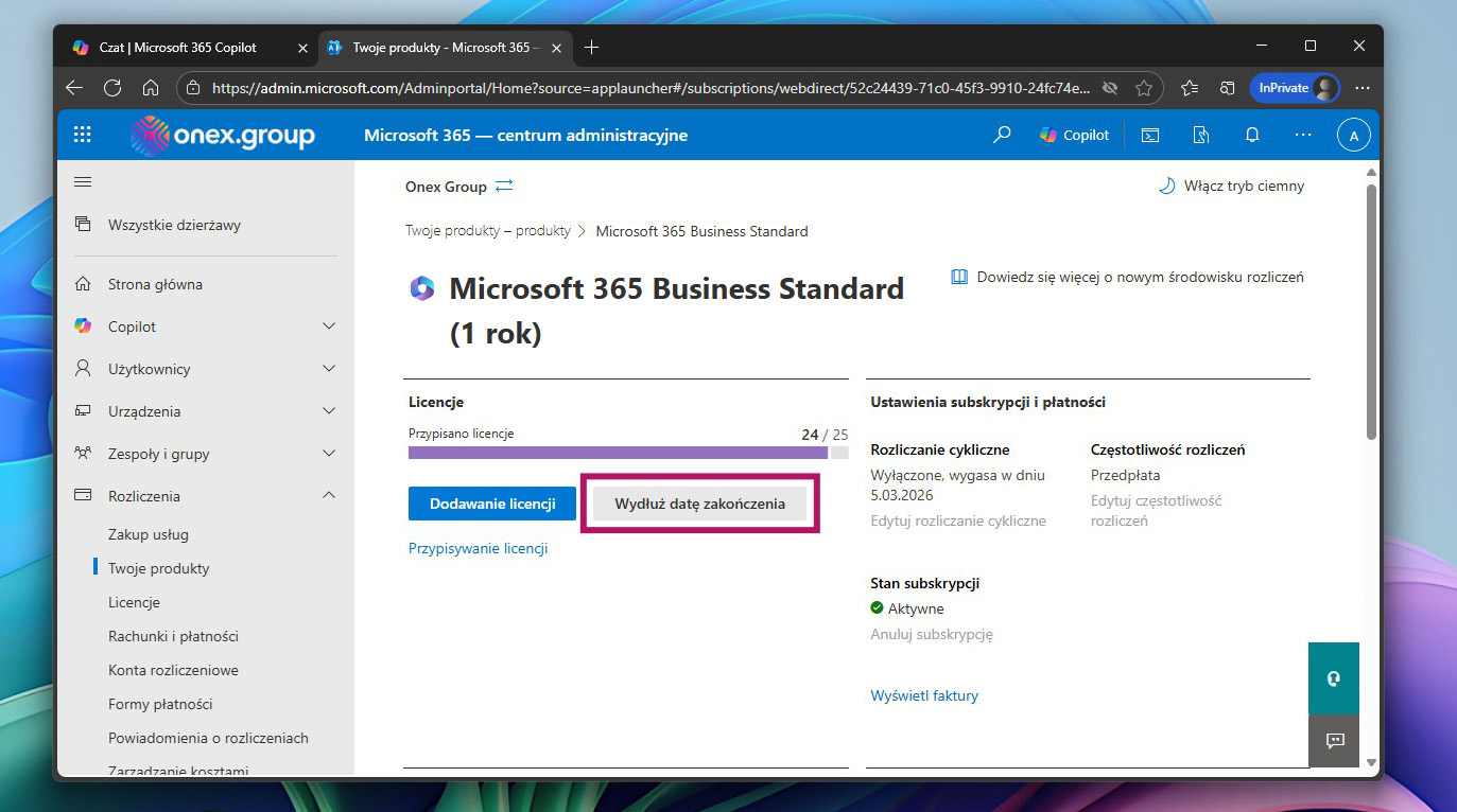 Jak prawidłowo aktywować klucz Microsoft 365, aby przedłużyć licencję?
