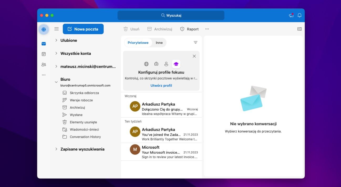 Jak otworzyć udostępnioną skrzynkę w Outlook na macOS?