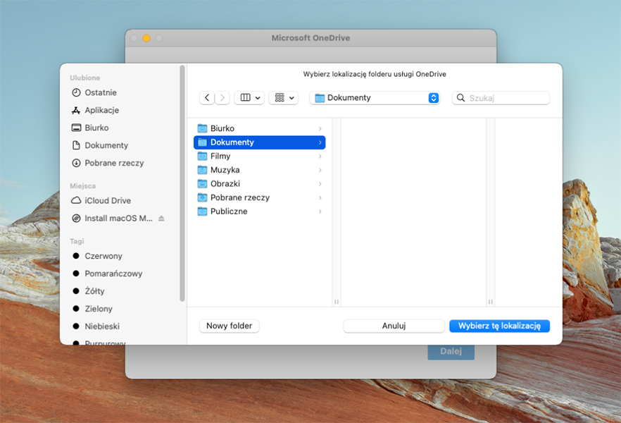 Jak skonfigurować dysk OneDrive w macOS?