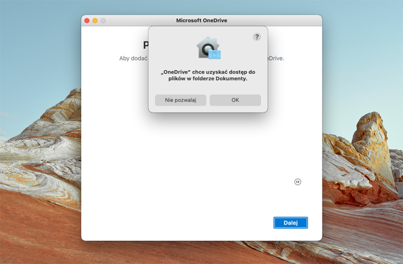 Jak skonfigurować dysk OneDrive w macOS?