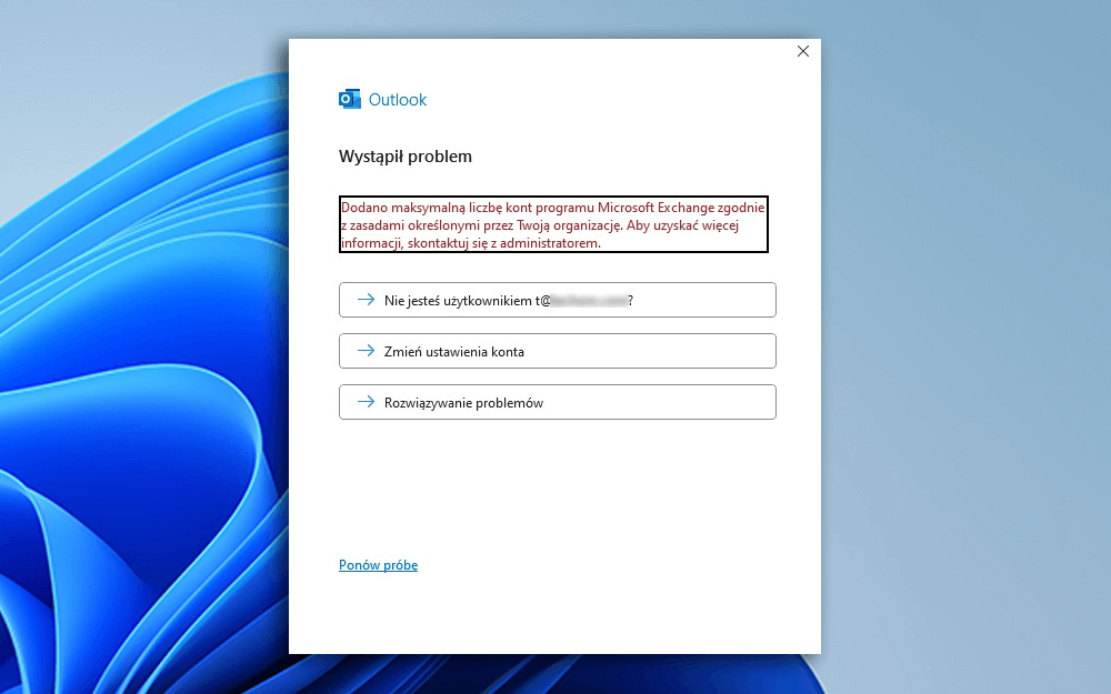 Jak zwiększyć limit kont w Outlooku?