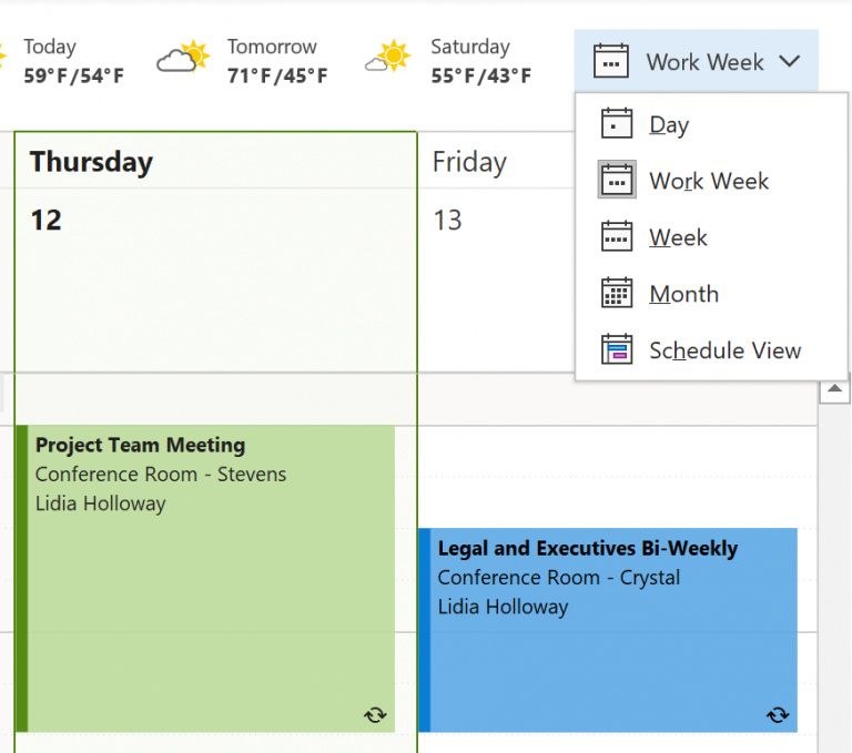 Outlook - Kalendarz