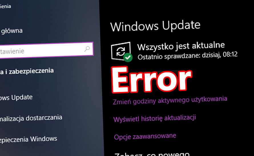 Problemy z Windows Update. Winne ustawienia DNS?