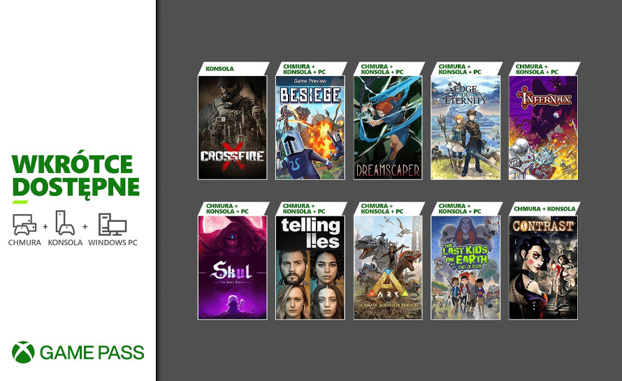 Contrast, CrossfireX i ARK w lutowej aktualizacji Xbox Game Pass
