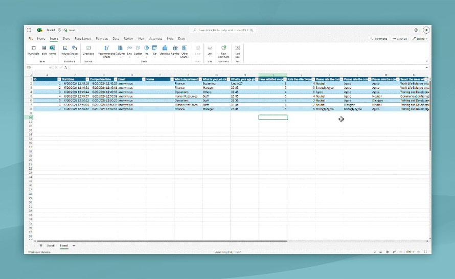 Więcej funkcji synchronizacji danych Microsoft Forms z Excelem