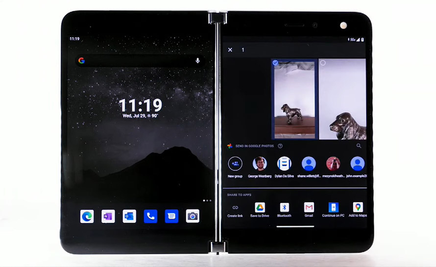 Jak używać aparatu i spersonalizować ekran główny w Surface Duo?