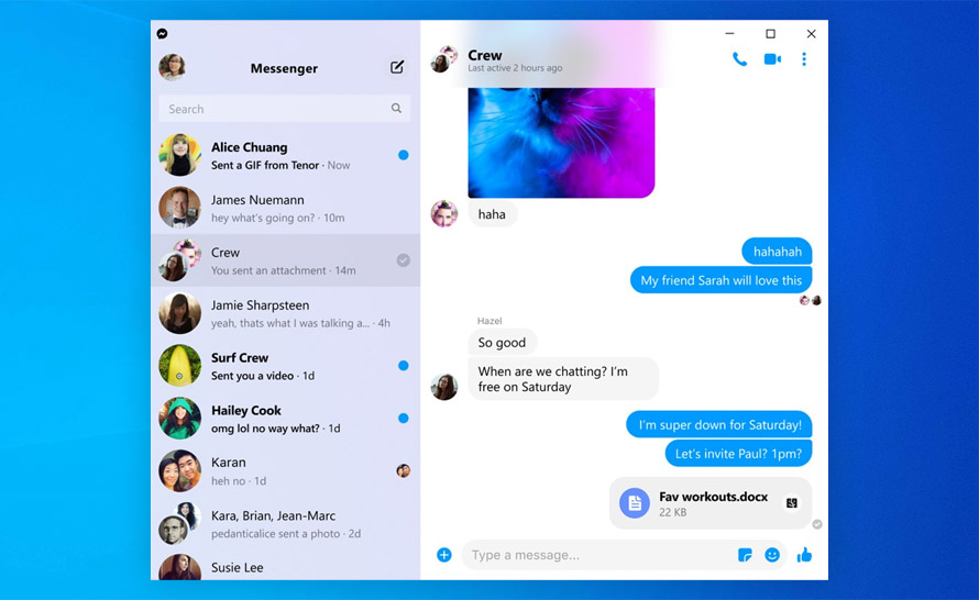 Facebook Messenger (Beta) zaktualizowany dla Windows 10