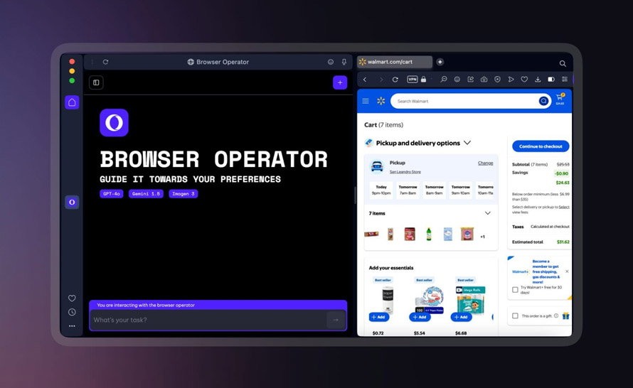 Browser Operator - nowy agent AI w przeglądarce Opera