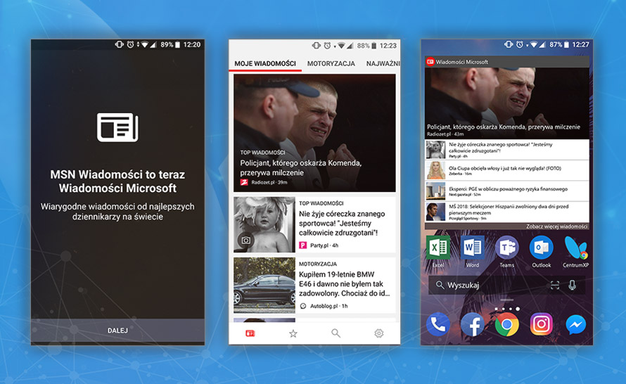 Microsoft News testuje system powiadomień
