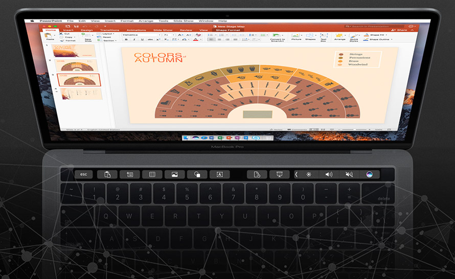 Rysowanie palcem po touchpadzie w Office dla komputerów Mac