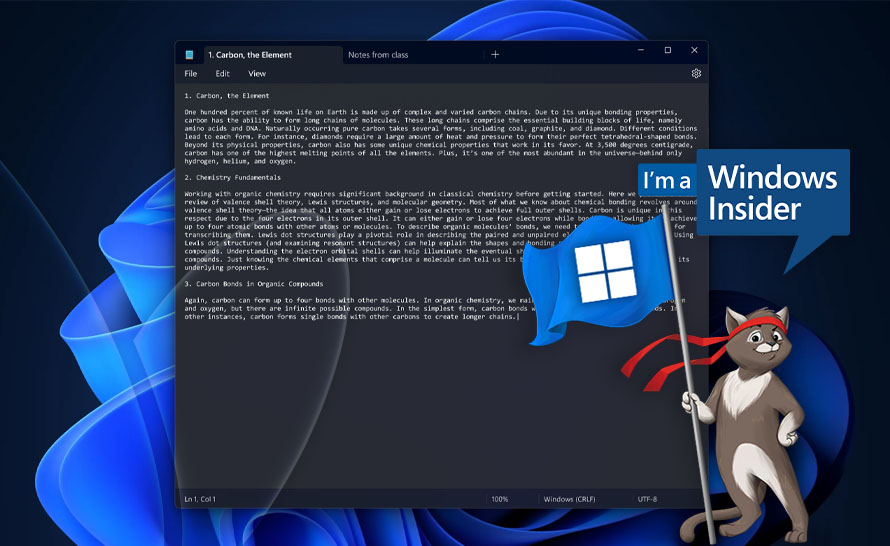 Notatnik z autozapisem i ulepszenia Narzędzia Wycinanie w Windows 11 Insider Preview