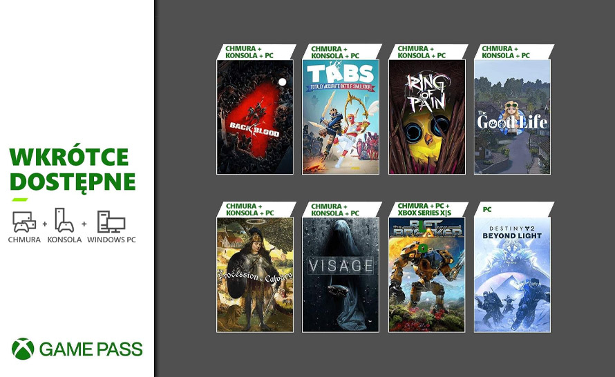 8 nowych tytułów w październikowej aktualizacji Xbox Game Pass