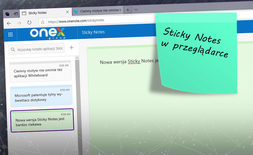 Sticky Notes od teraz dostępne w przeglądarce