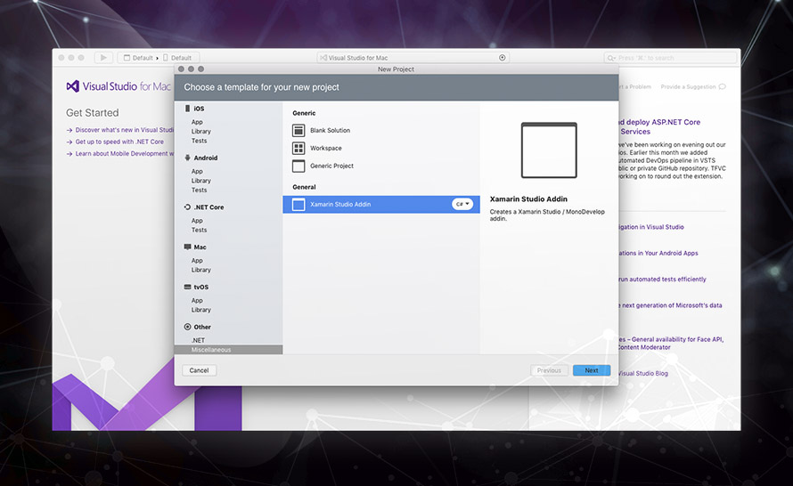 Nowy edytor C# w Visual Studio 2019 for Mac Preview 3