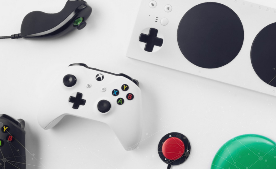 Kontroler Xbox One z dodatkowym wyświetlaczem braille'a