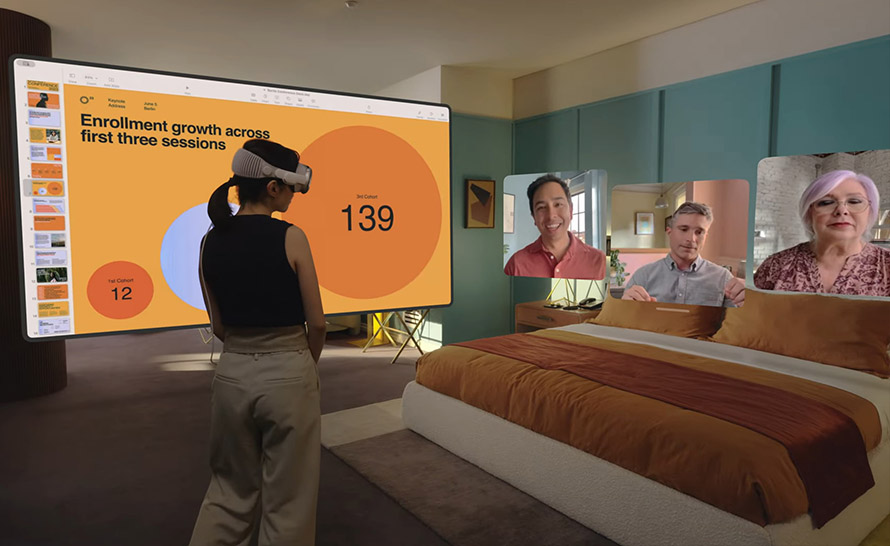Word, Excel i Teams będą dostępne na Apple Vision Pro
