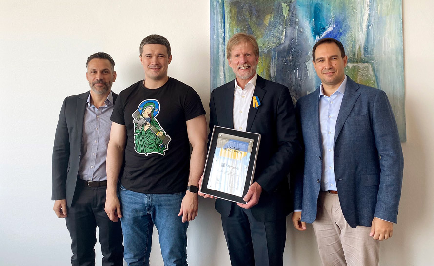 Microsoft otrzymał Pokojową Nagrodę od prezydenta Ukrainy