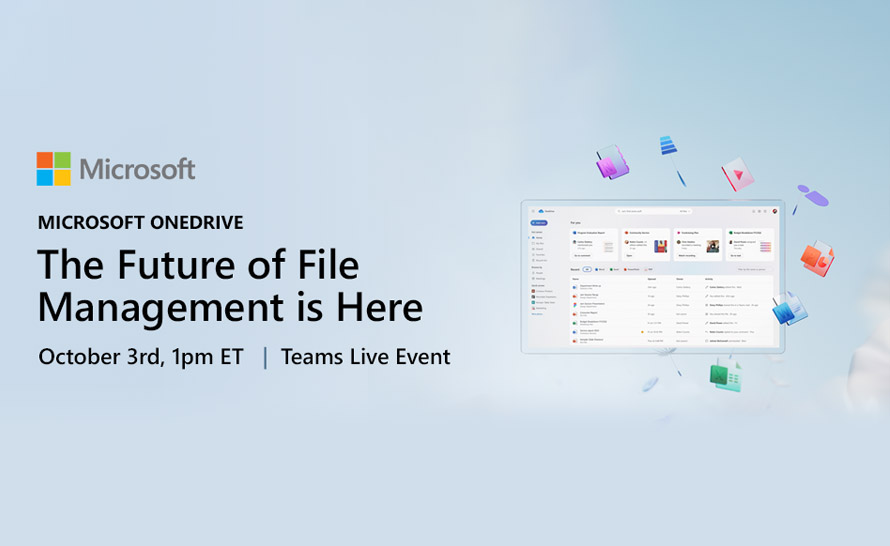 Exclusive OneDrive Event zapowiedziany na 3 października