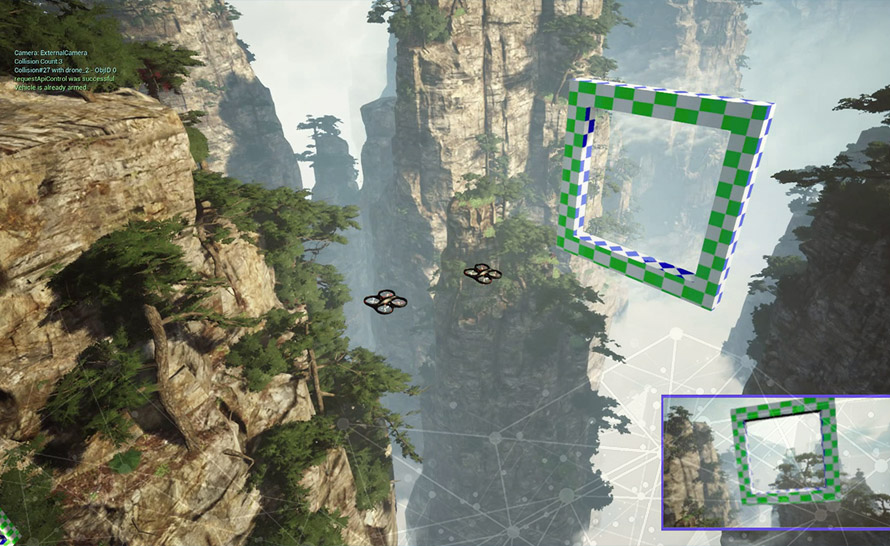 Game of Drones. Microsoft prezentuje wyścigi dronów w symulatorze AirSim