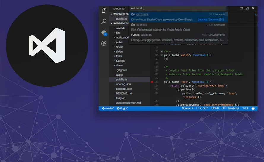 Visual Studio Code nie wymaga już restartu przy instalowaniu rozszerzeń