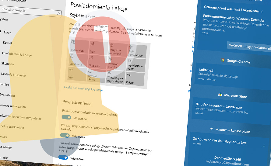 Większa kontrola nad powiadomieniami w 20H1