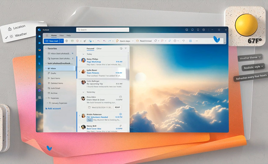 Motywy Copilota w Outlooku - dynamiczne kompozycje generowane przez AI