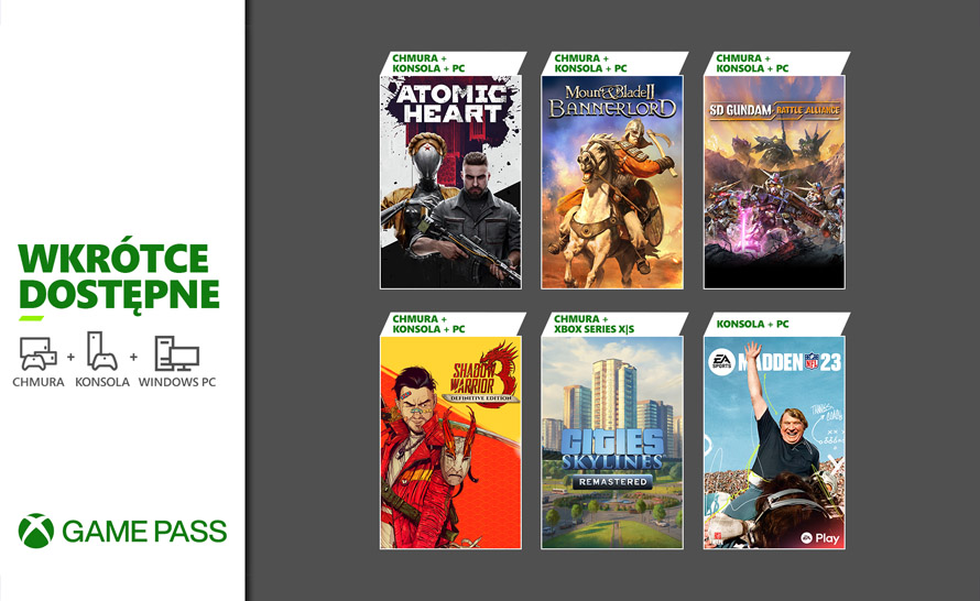 6 nowości w pierwszej lutowej aktualizacji Xbox Game Pass