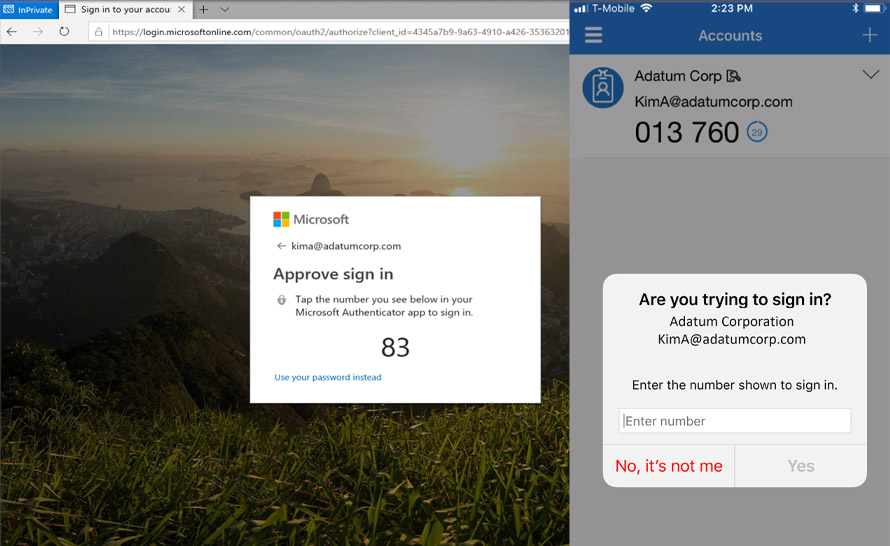 Dopasowywanie numerów dostępne dla wszystkich w Microsoft Authenticator