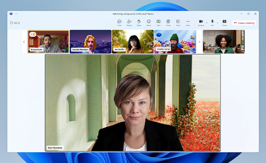 Nowe tła na spotkaniach Teams - jak zostały zaprojektowane?
