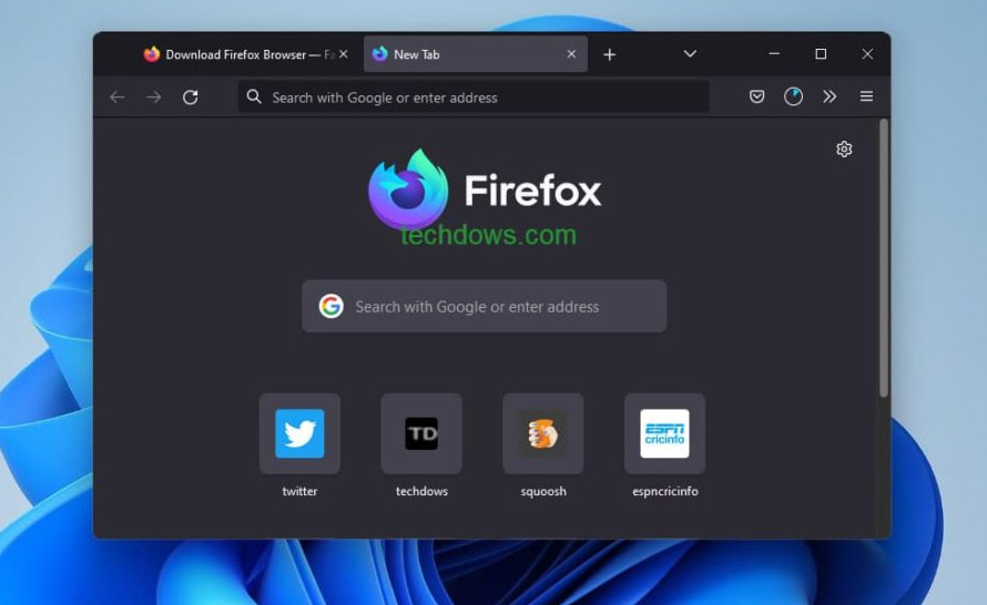 Firefox 97 z obsługą nowych pasków przewijania Windows 11