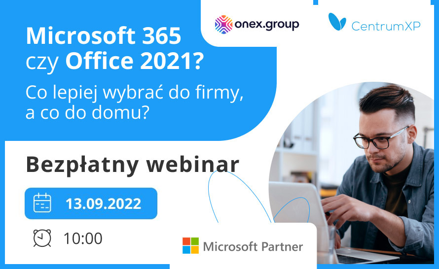 Zapraszamy na następny darmowy warsztat: Efektywna praca w Microsoft 365