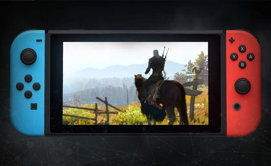 Wiedźmin 3 na Nintendo Switch w 540p w trybie przenośnym