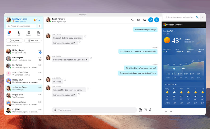 Łatwiejsze odróżnianie połączeń w Skype Insider 8.99