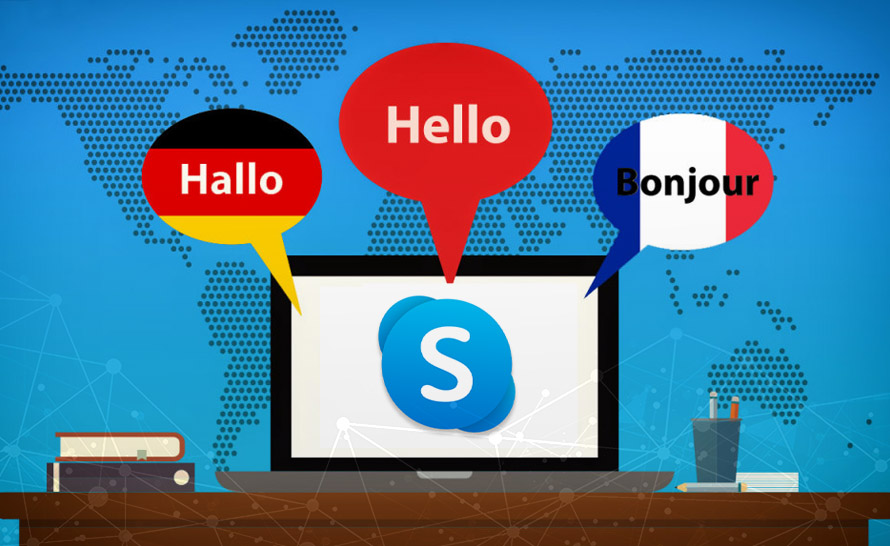 Funkcja tłumaczonych konwersacji w Skype 8.54